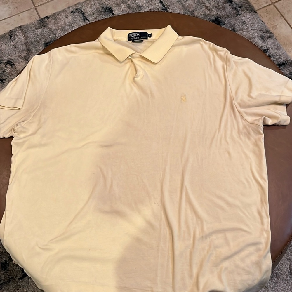Yellow polo shirt